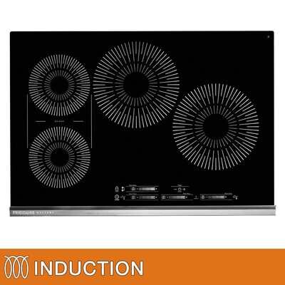 Frigidaire Gallery 30 in. Black Induction Cooktop with Auto Pot Detection
