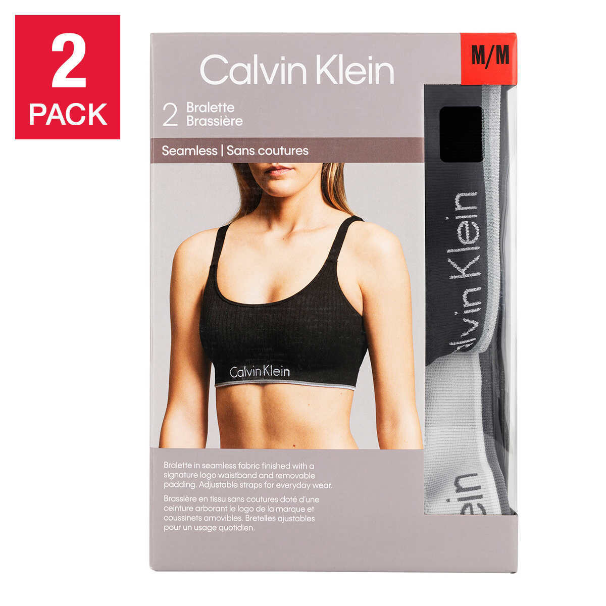 C. Klein - Ladies Seamless Bralette - 2PK-
