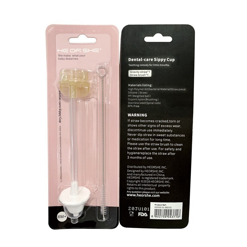 HE OR SHE SIPPY S1 REPLACEMENT STRAW + Cleaner