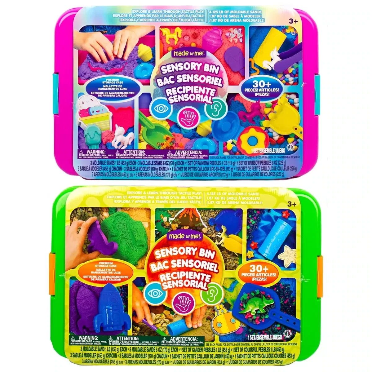 Made by Me 2-in-1 Sensory Bins - Dino &amp; Unicorn Assortment (3+ Years)