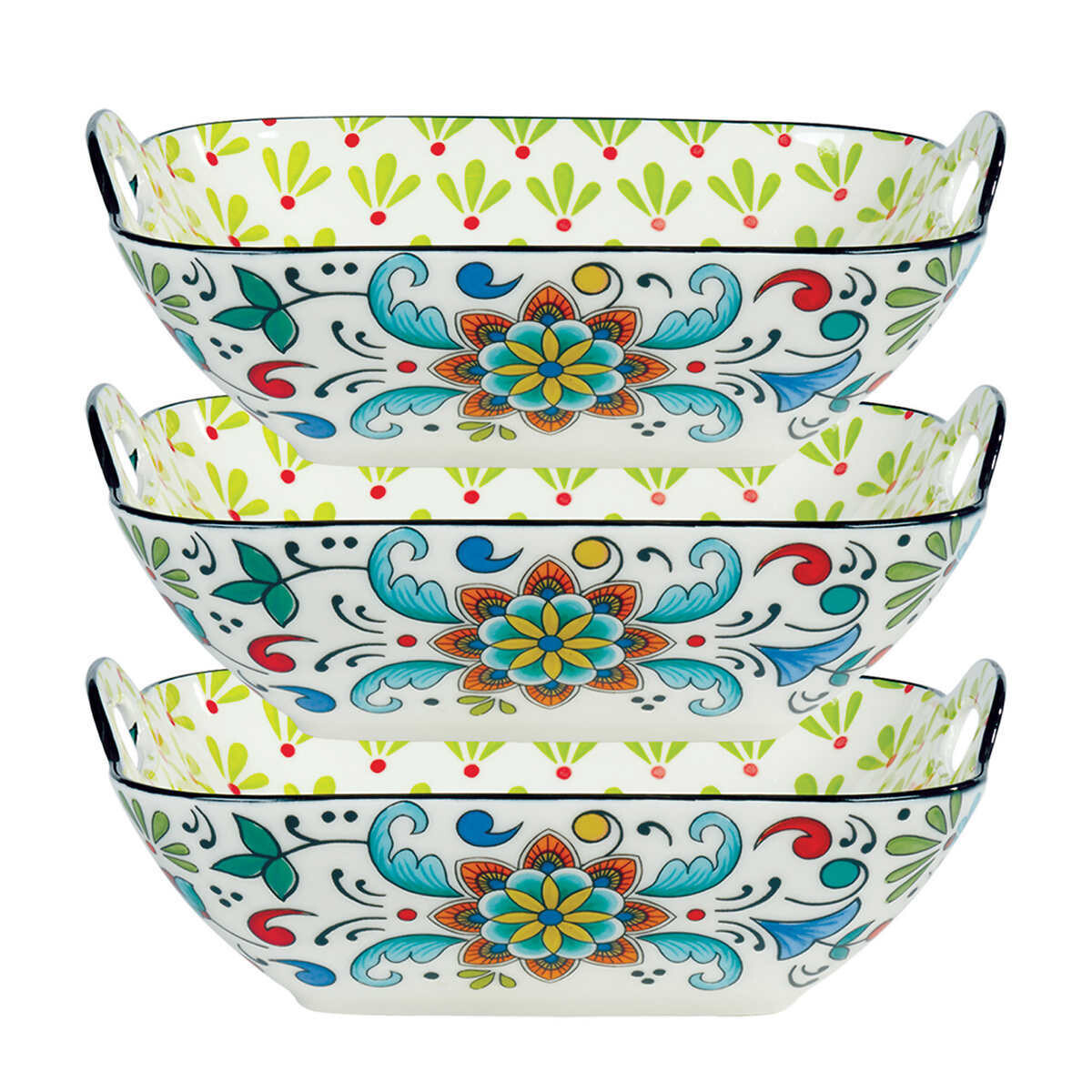 Certified Square Bowl Set, 3-piece