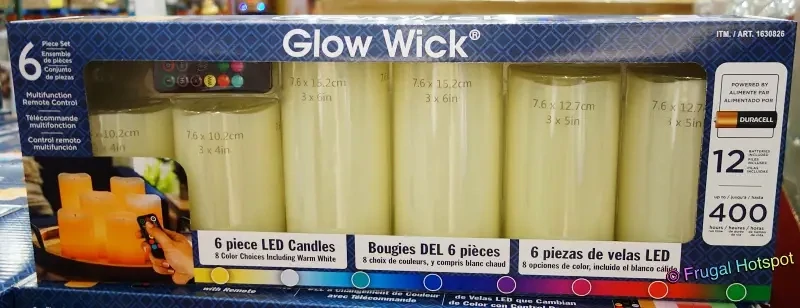 LED Glow Wick  Candles - 6pk