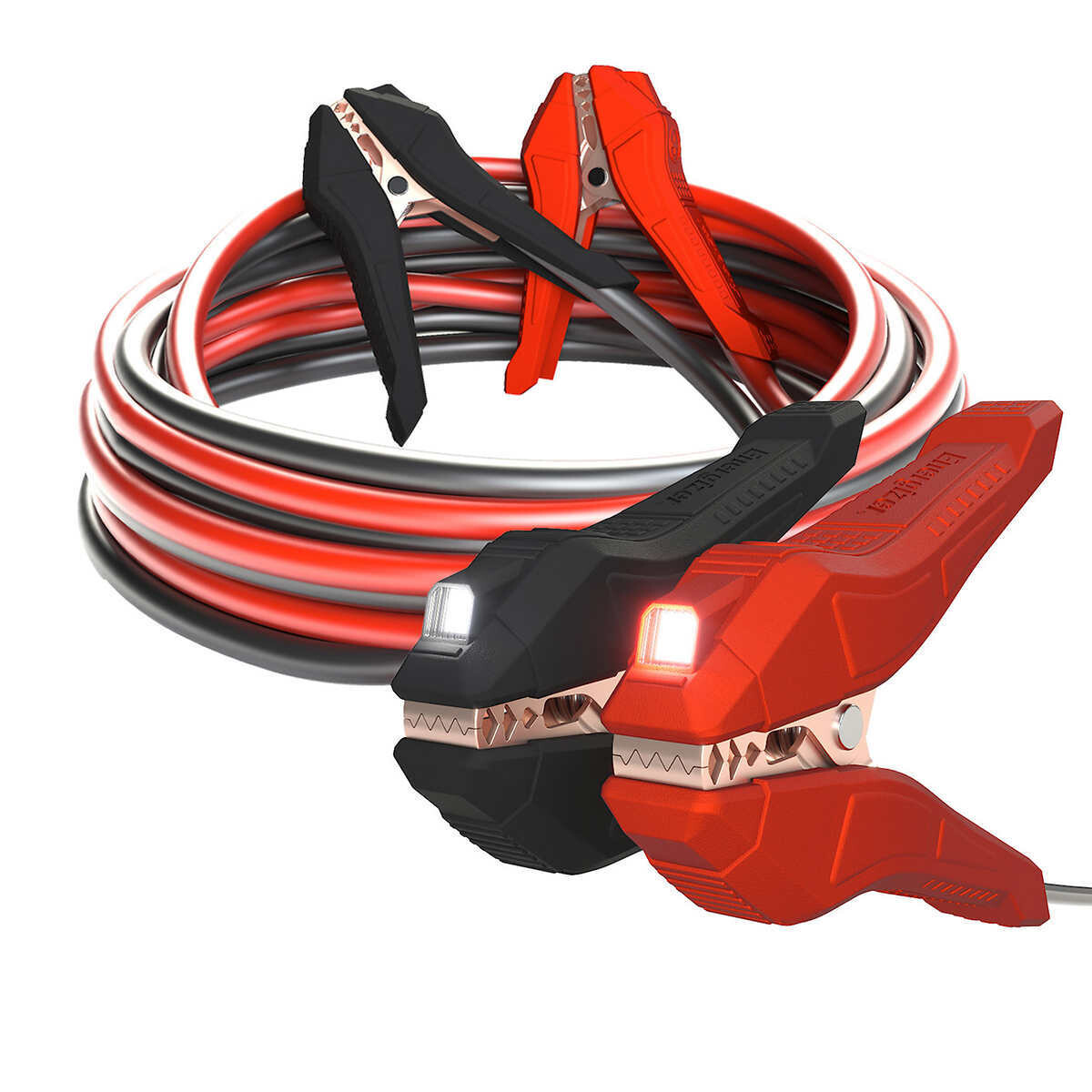 Energizer 2-Gauge, 25 Ft Booster Cables with LED Lights