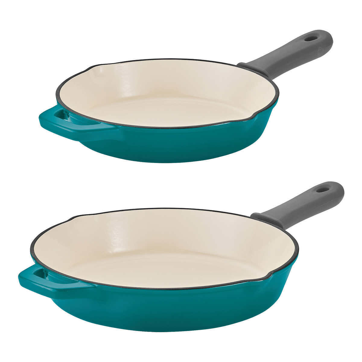Tramontina Cast Iron Covered Casserole Set, 2pc x Colour: Teal