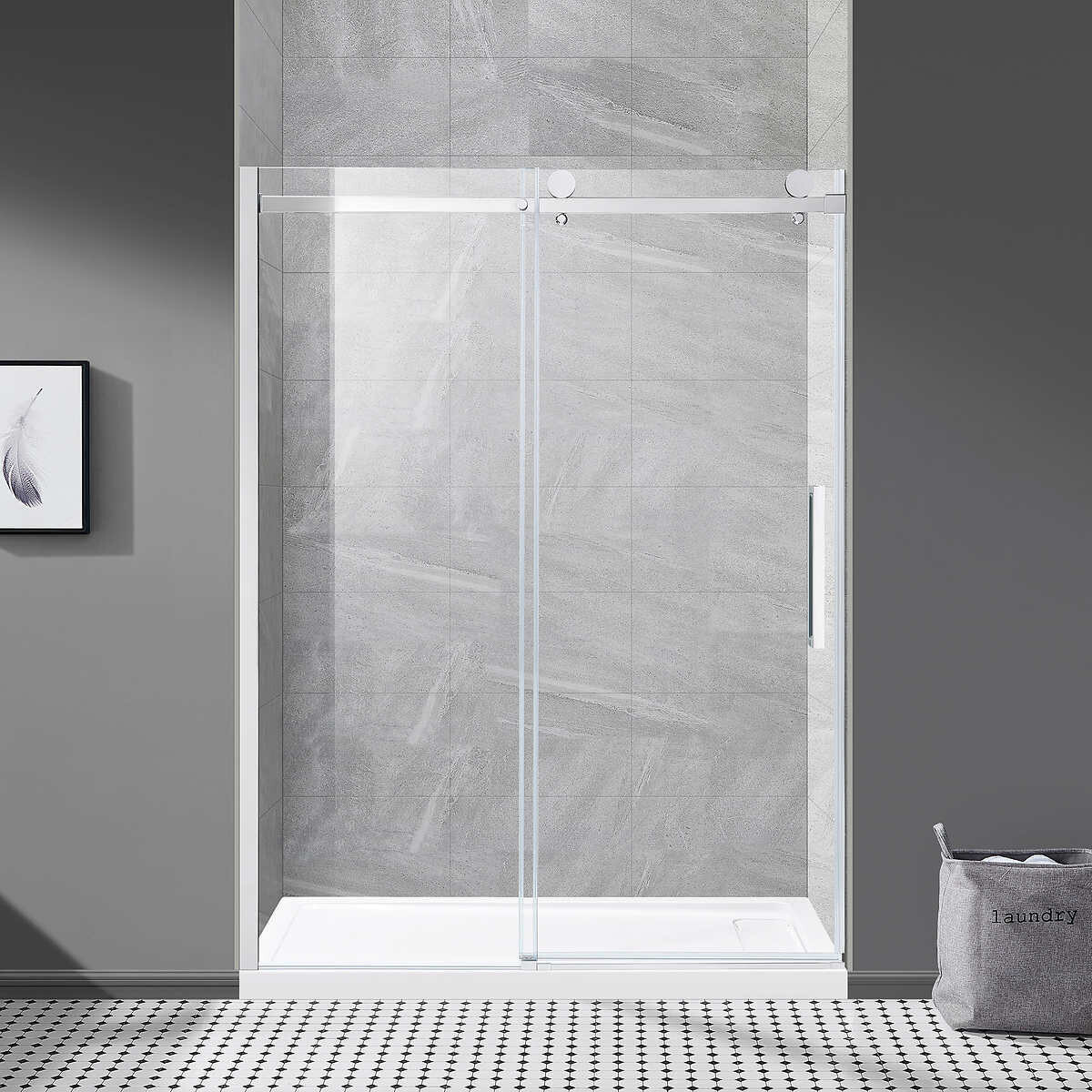 OVE Decors Del Rey 60 in. Alcove Shower Kit