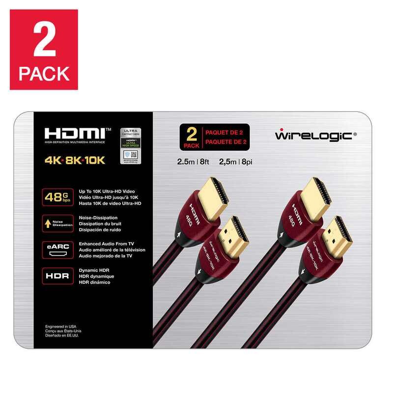 Wirelogic 48GB 8FT HDMI Two Pack