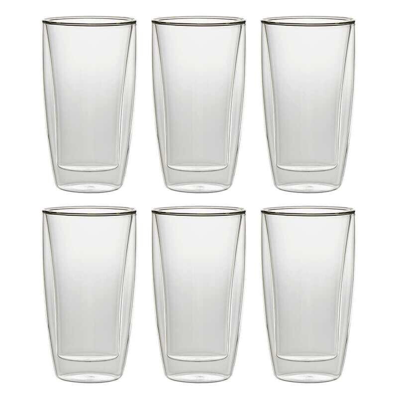 J.A. Henckels 354 mL Double Wall Glass Set, 6-piece