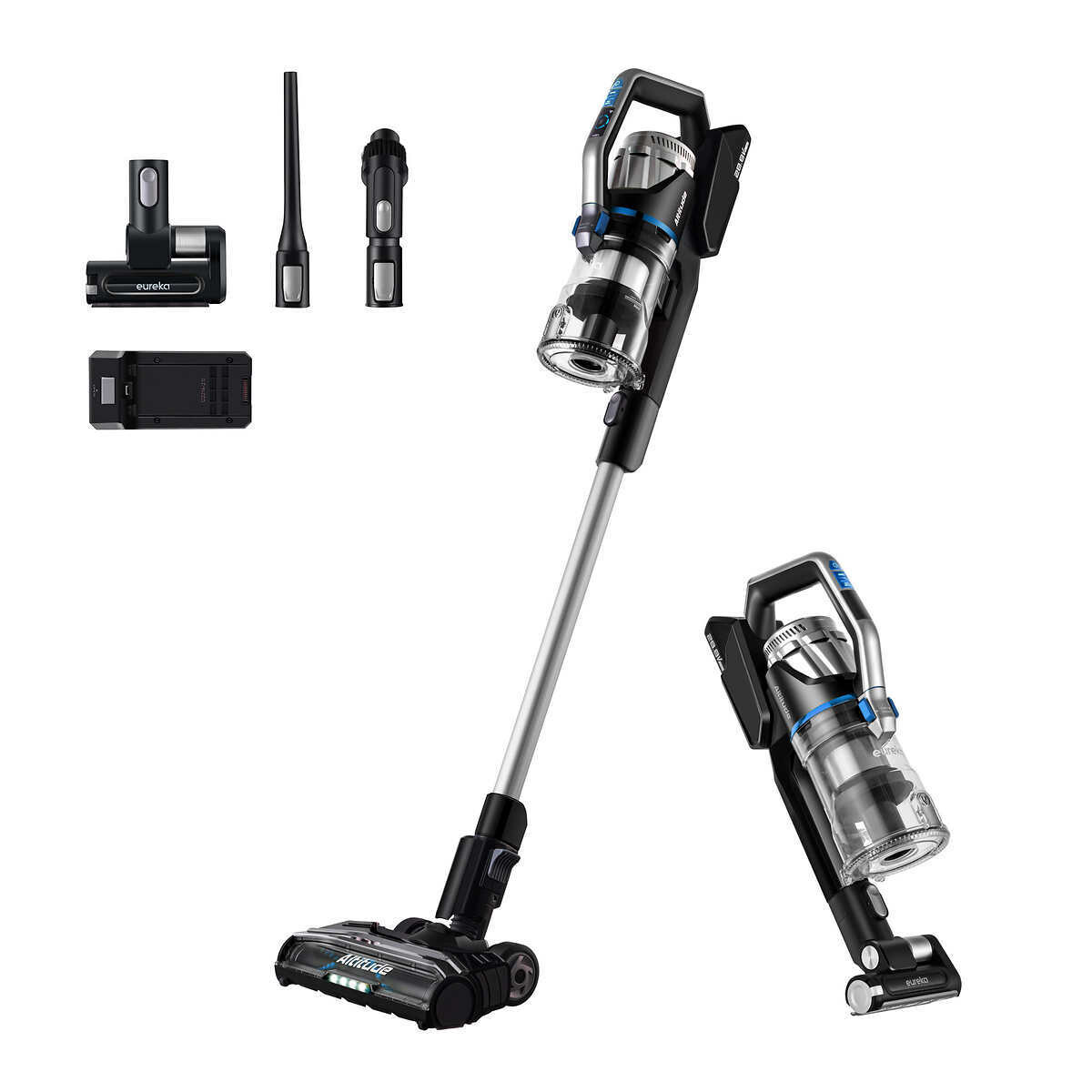 Eureka Altitude Deluxe Cordless Stick Vacuum + Extra Battery