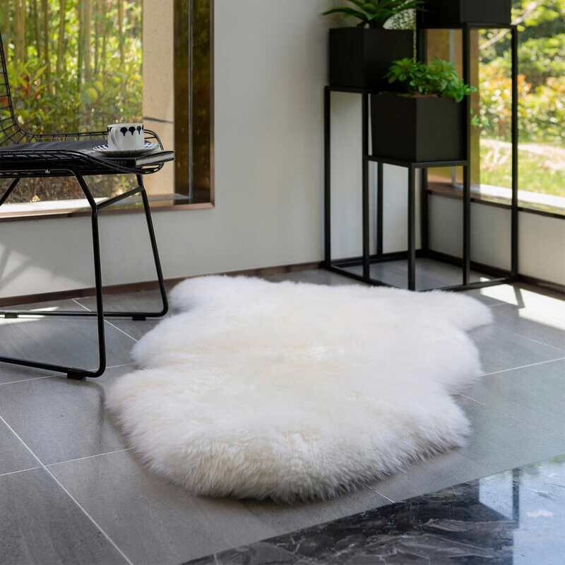 Windward Single Sheepskin Rug Colour: Ivory 2 ft. x 3 ft. 5 in.