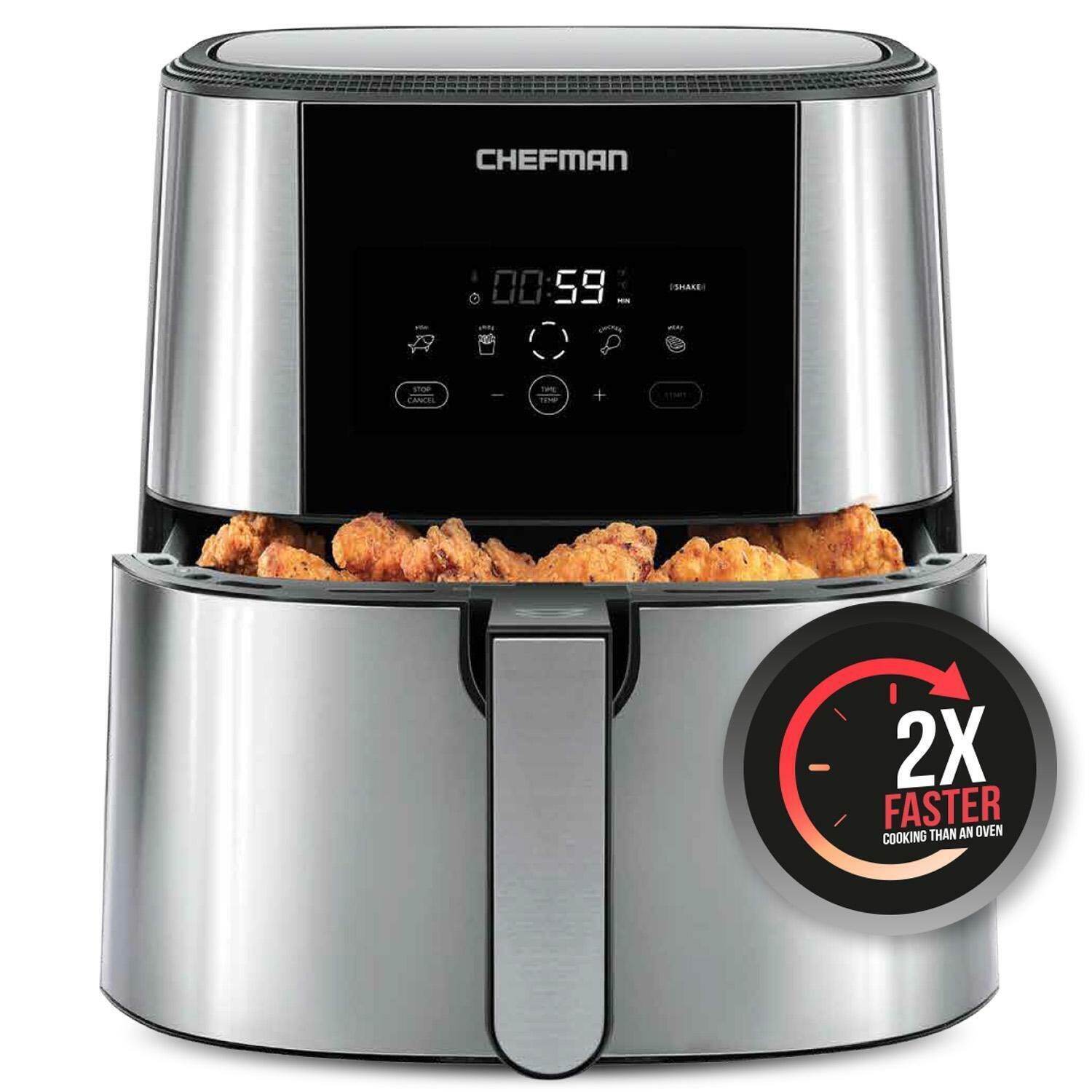 Chefman Family XL Digital Low Fat Air Fryer (8L)