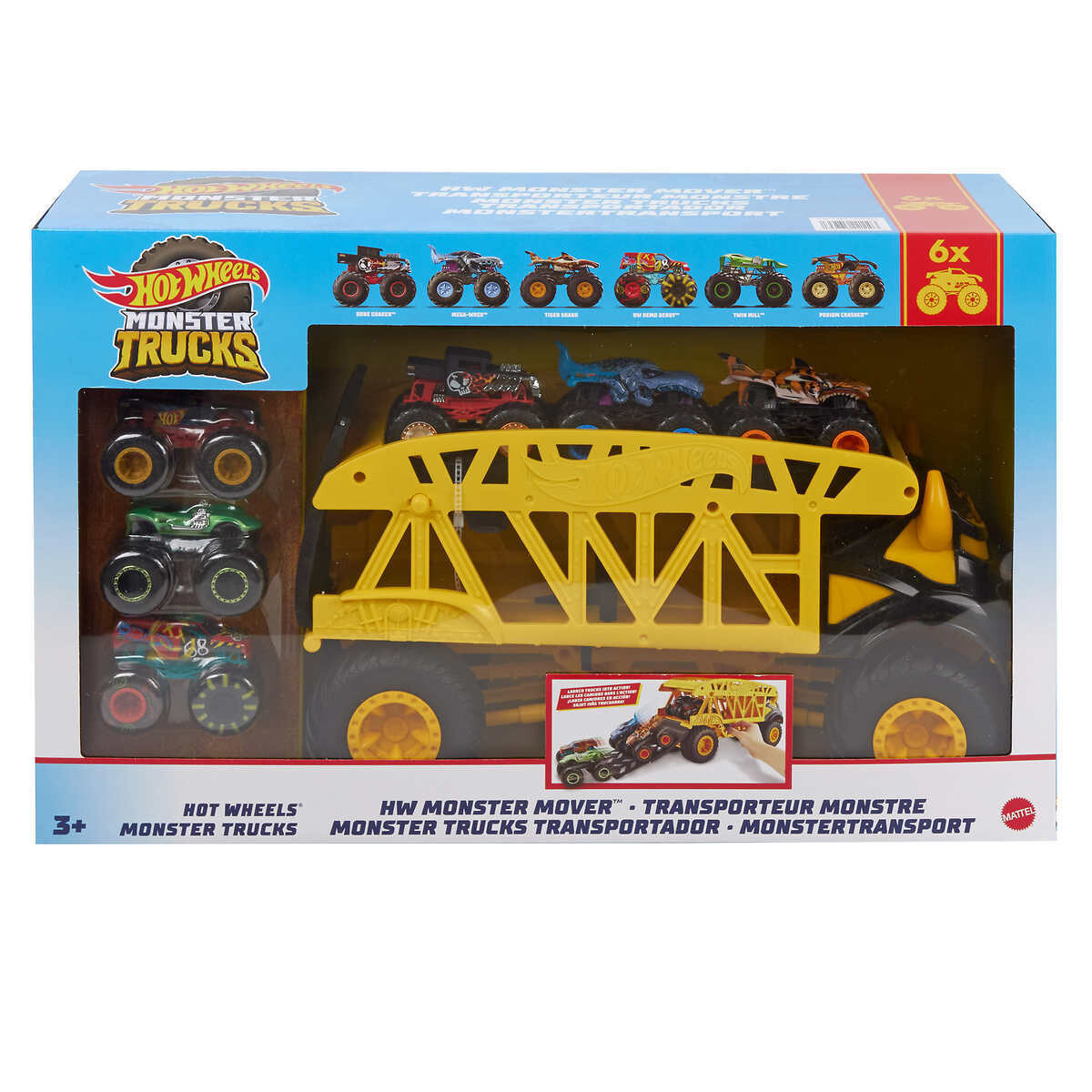 HW MONSTERTRUCKS SET 6PC