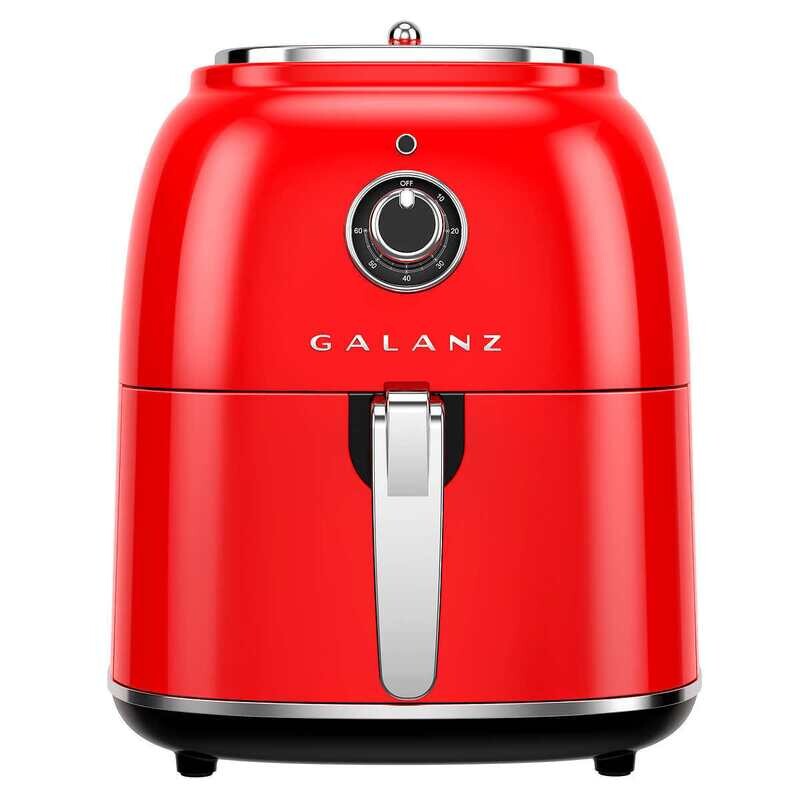 Galanz 4.8Qt. Retro Air Fryer, Red