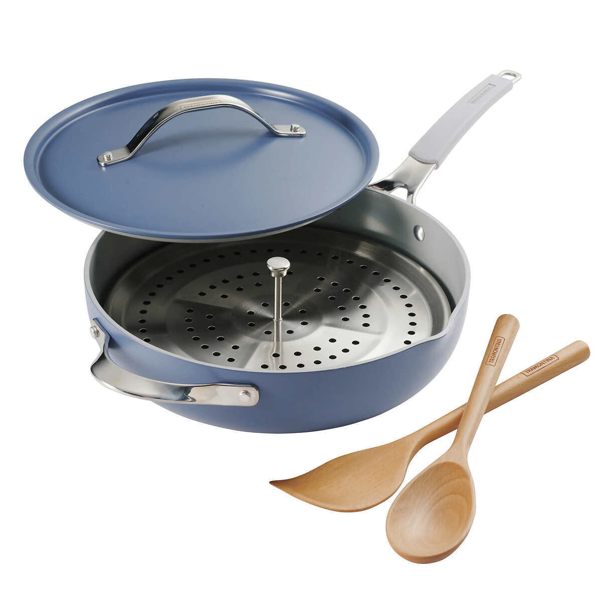All in One Plus Pan, 4.7 L (5qt.) Colour: Blue