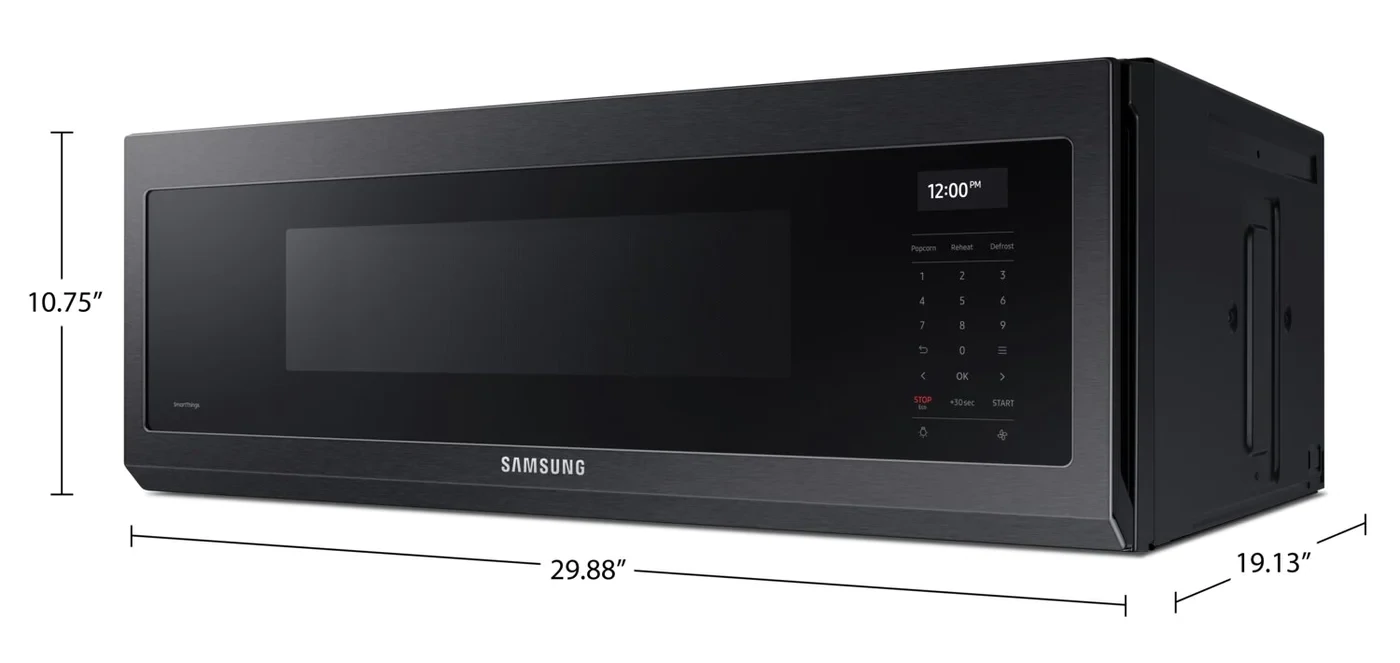 Samsung 1.1 cu.ft. 550 CFM Black Stainless Steel Slim Over the