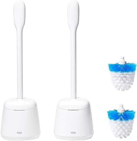 OXO Toilet Brush and Canister Set, 2-pack