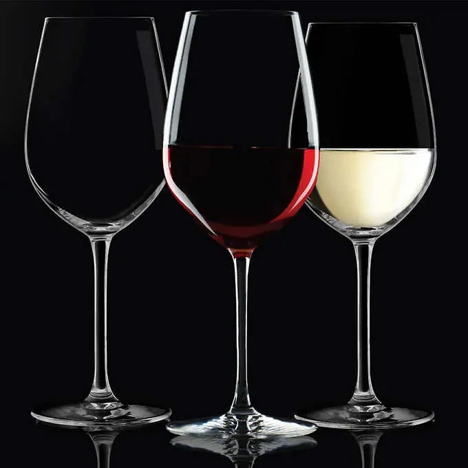 KING CRYSTAL WINE GLASSES SET OF 8