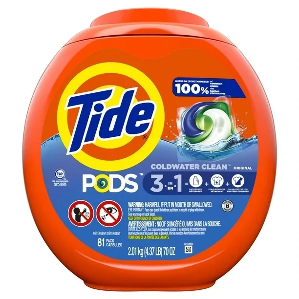 Tide PODS ORIGINAL  Laundry Detergent Pacs, 81 Count