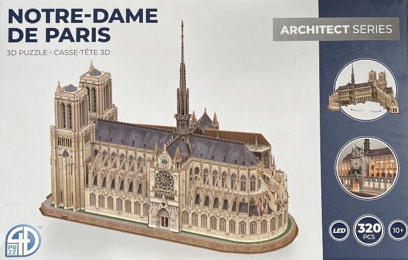notre dame de paris 3d puzzle .casse-tete