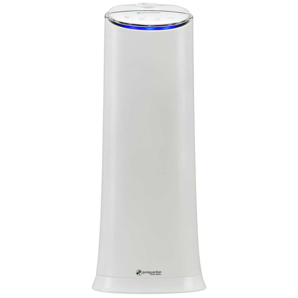 PureGuardian Ultrasonic Humidifier Tower with Aromatherapy Tray Color: White