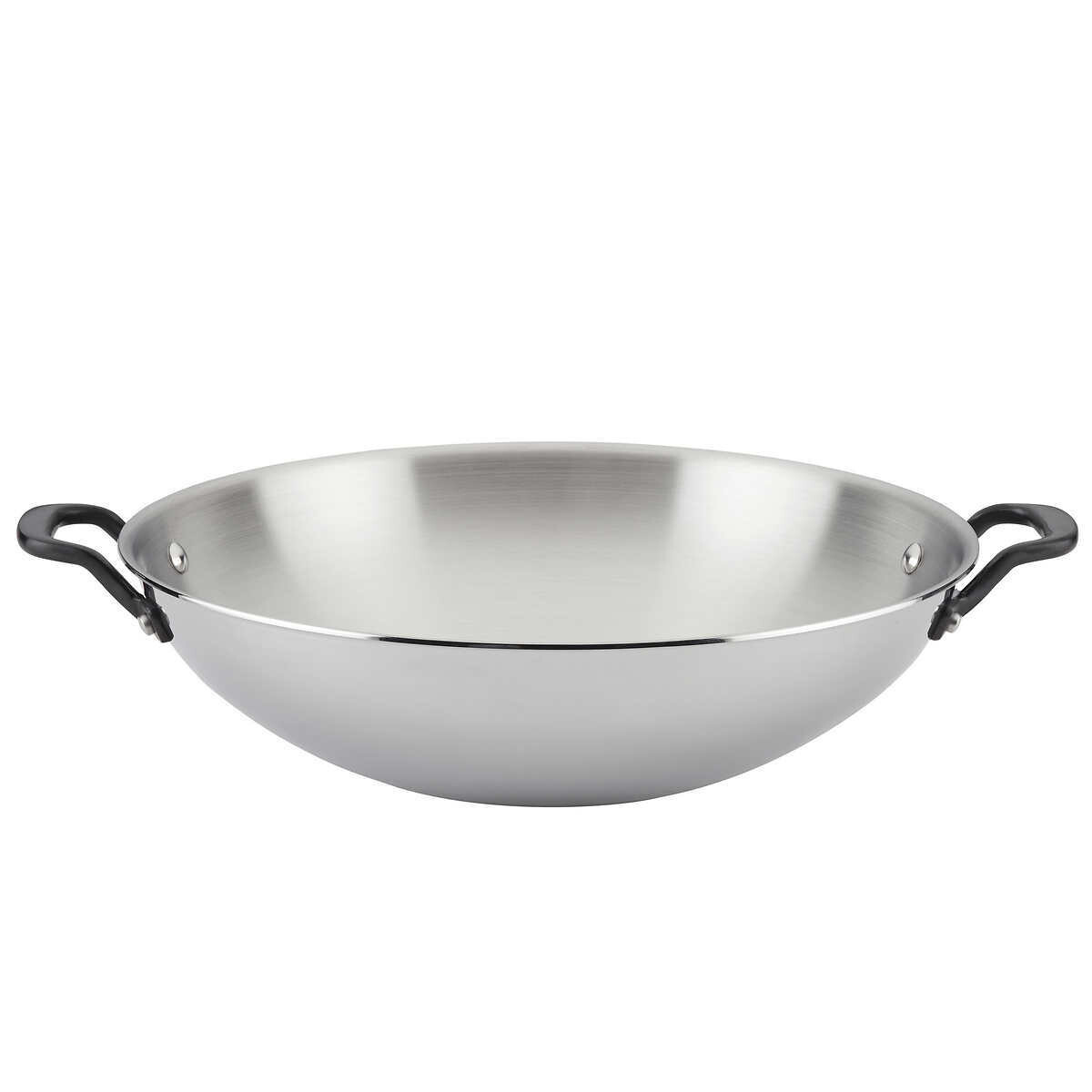 Kitchen Aid 5-ply Clad Stainless Steel Wok, 38cm (15 in.)
