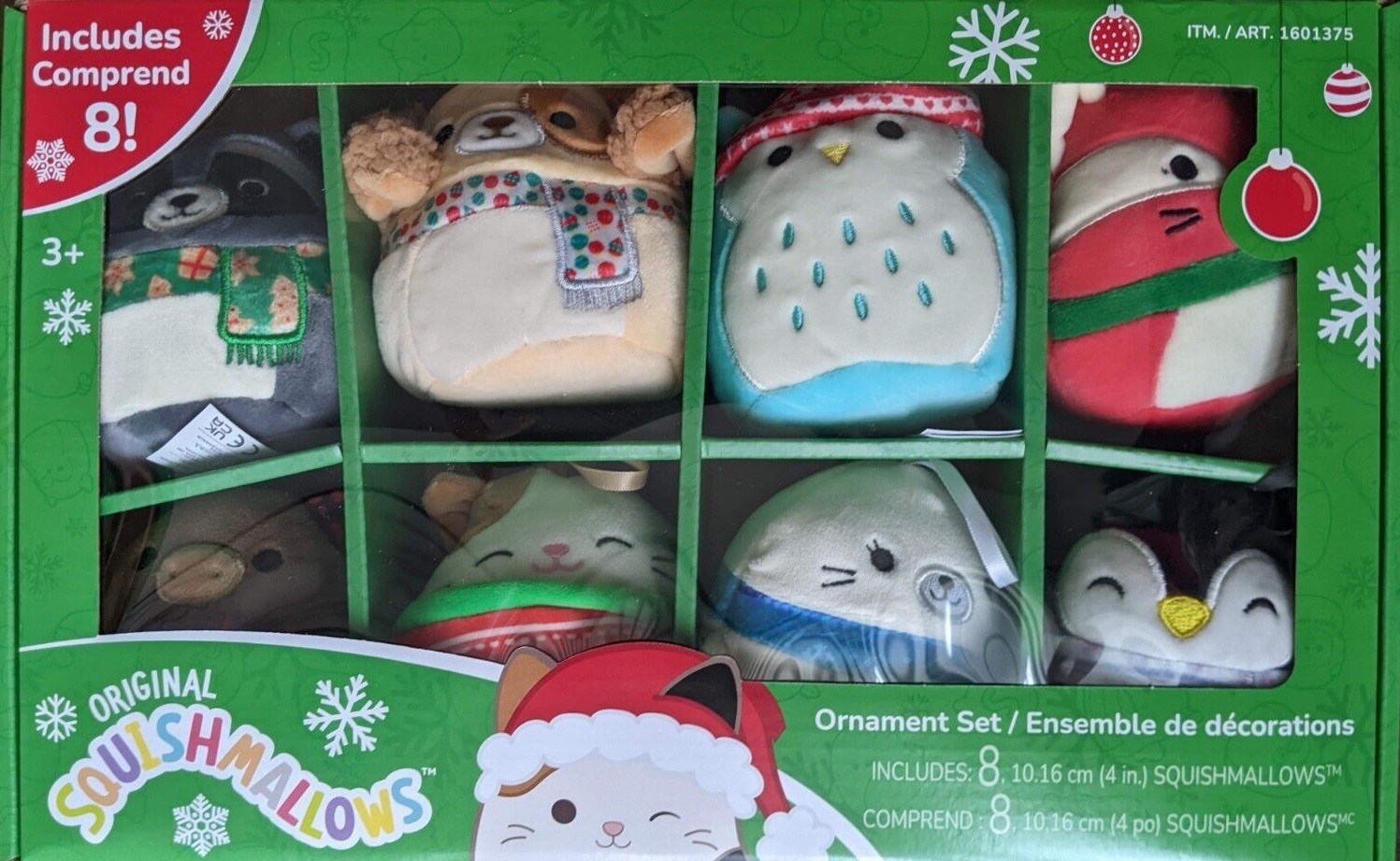 Squishmallows Plush Ornaments 8 Pack