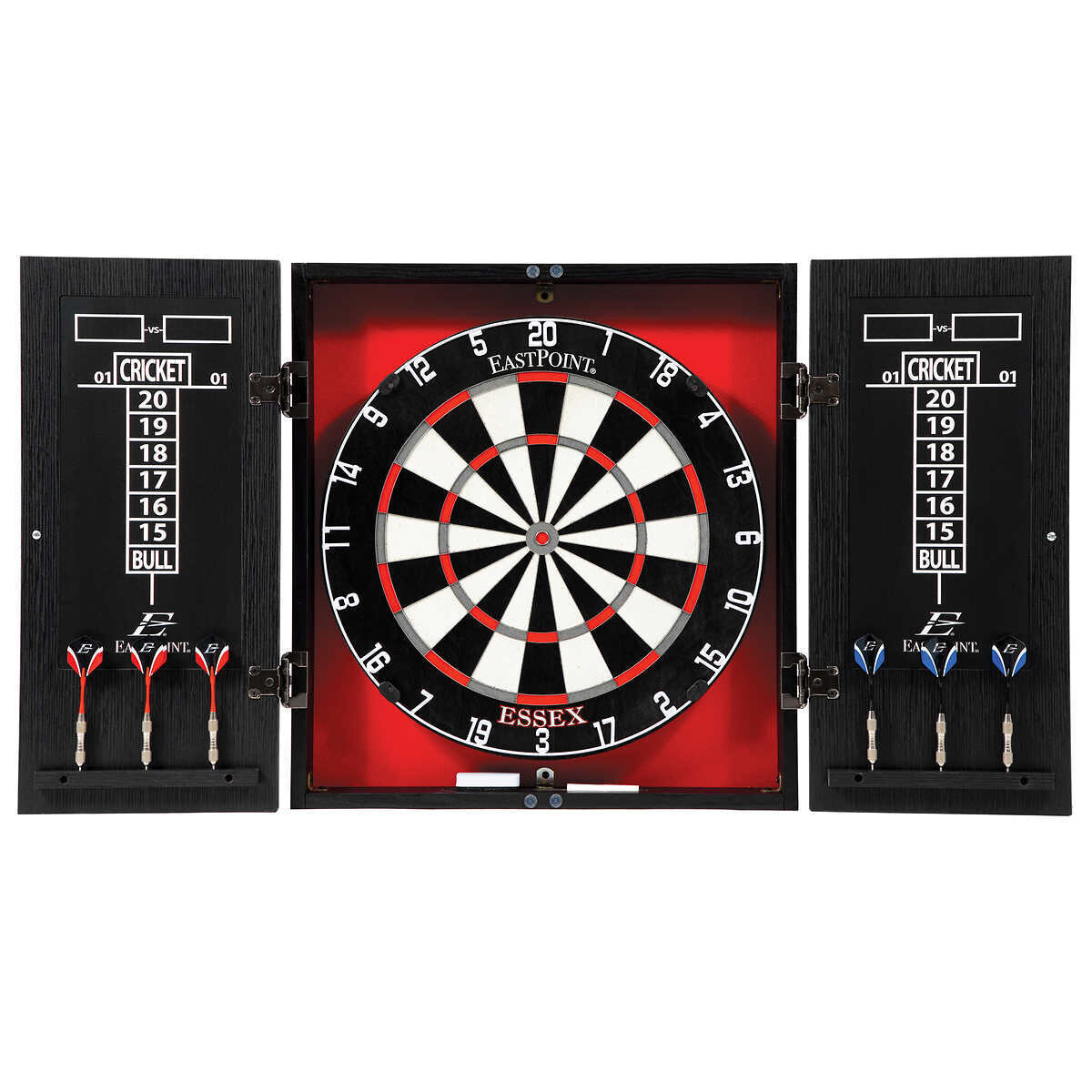 Eastpoint Essex Bristle Dartboard and Cabinet Set