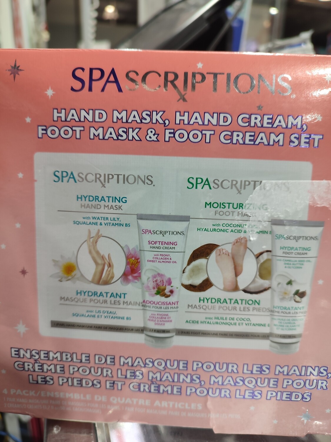 spa scriptions hand mask foot mask