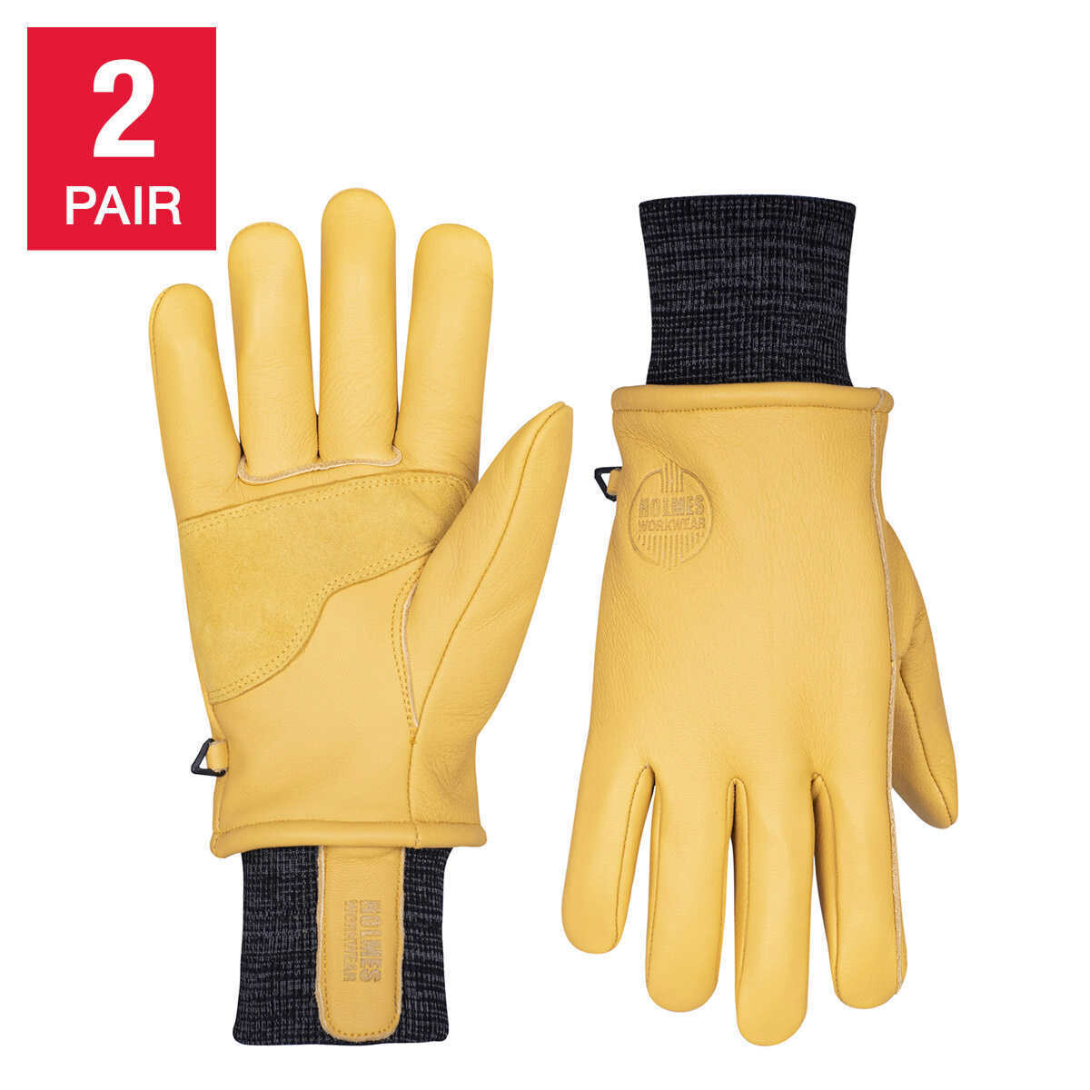 Holmes DEERSKIN GLOVES  2pair Size: Medium