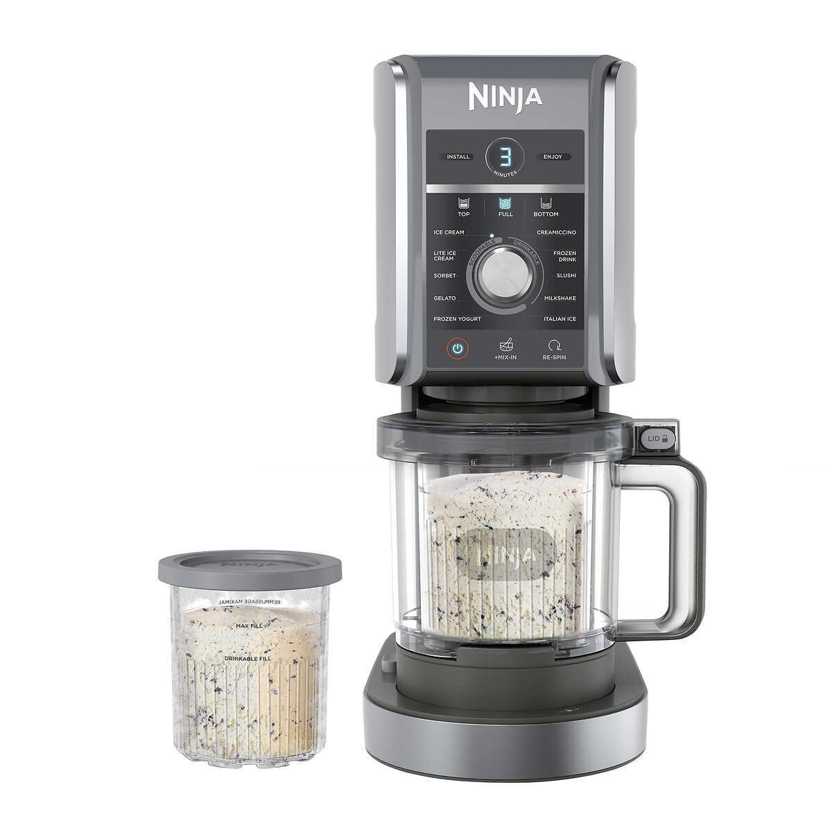 Ninja CREAMi Deluxe Ice Cream and Frozen Treat Maker -(U)