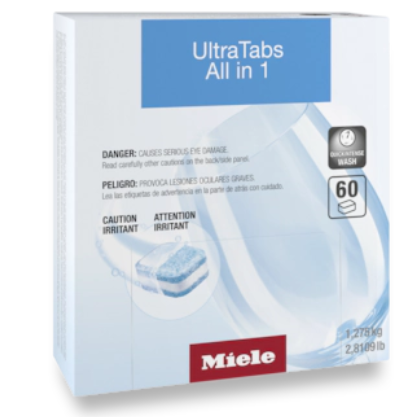UltraTabs All in 1, 60 tabs for  Miele dishwashers