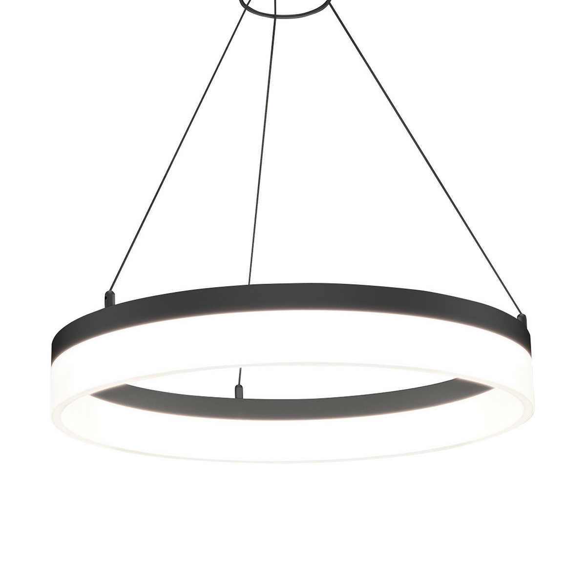 Artika Optical Ring LED Pendant Light Fixture  Colour: Black