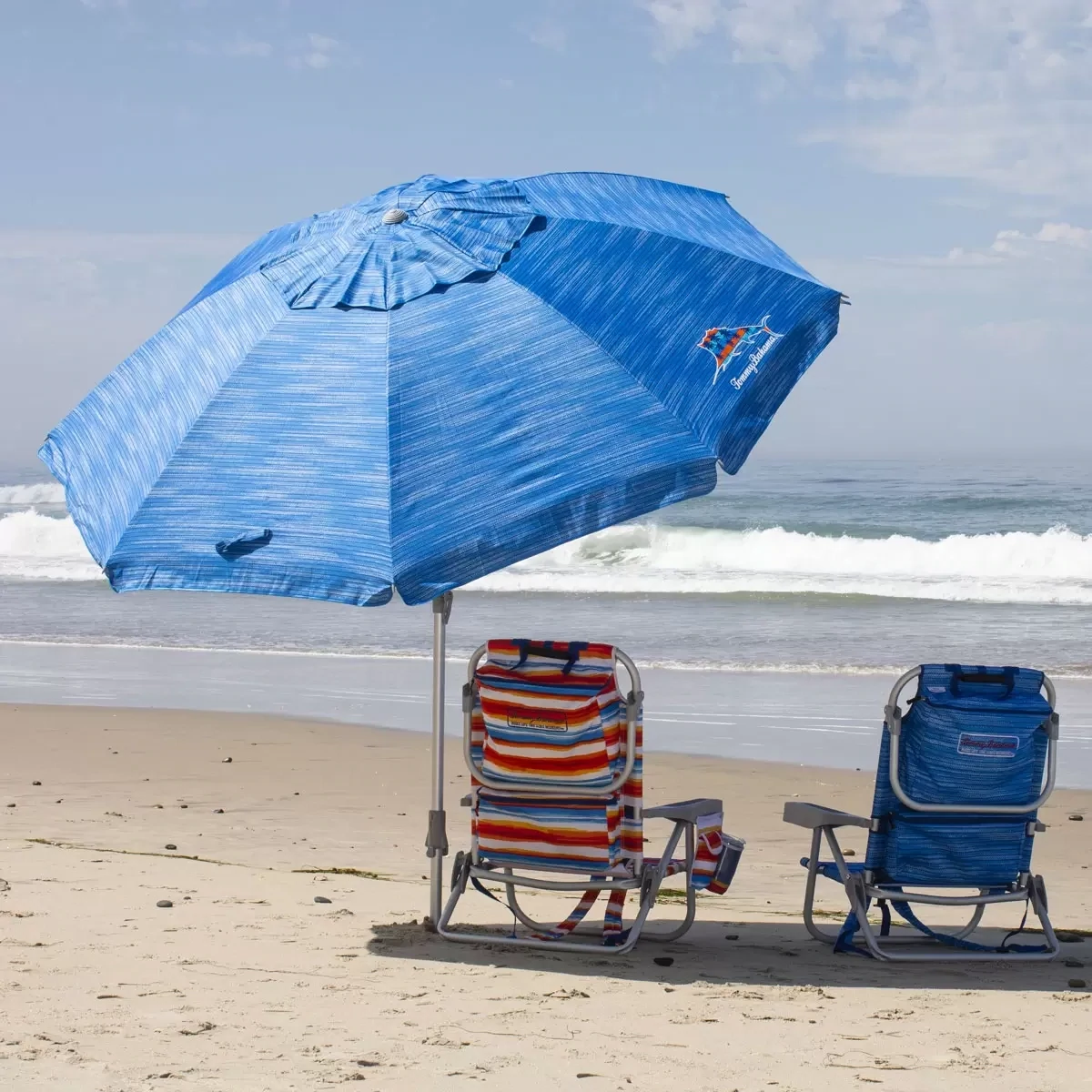 TOMMY BAHAMA BEACH UMBRELLA 8 FT Color: Blue