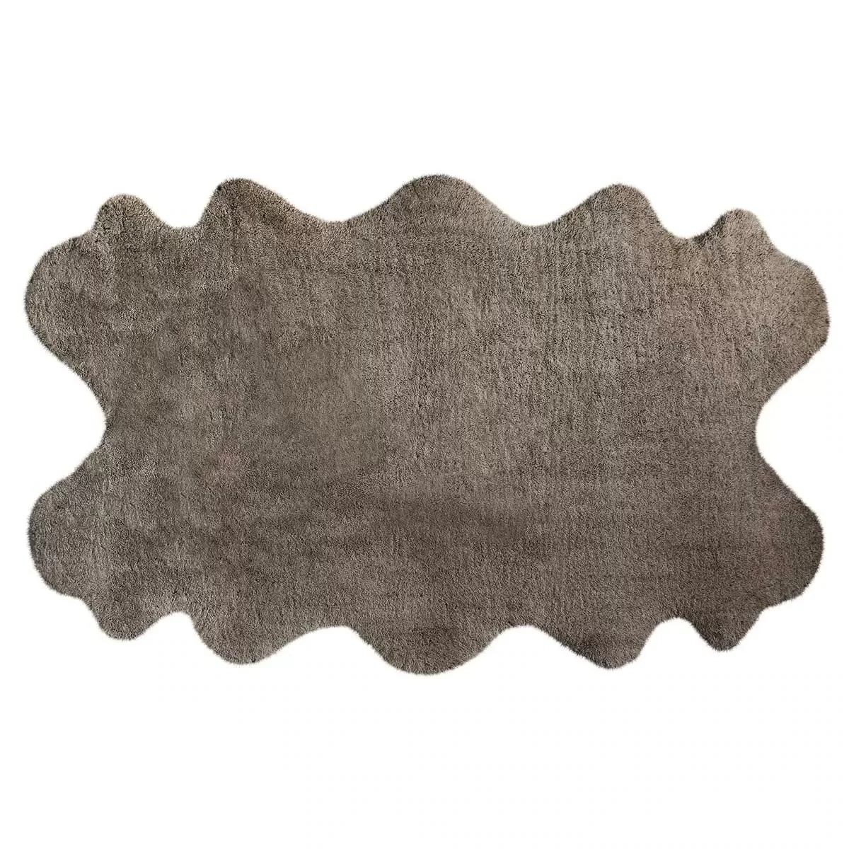MON CHATEAU FAUX FUR QUAD RUG 70.8″ X 43.3″ Colour: Brown Tipped
