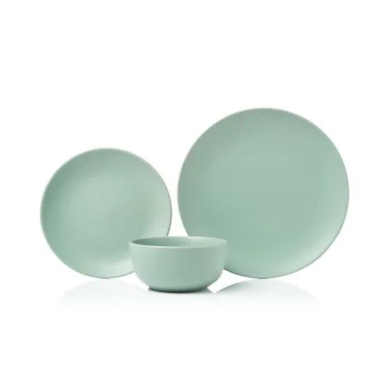 Denby Cloud Mint Stoneware Dinnerware Set, 12-piece |