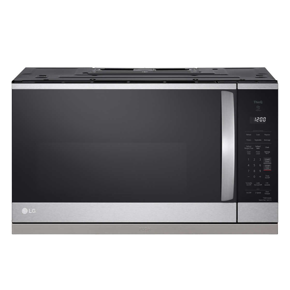 LG 2.1 cu. ft. Smudge Resistant Stainless Steel Over-the-Range Microwave
