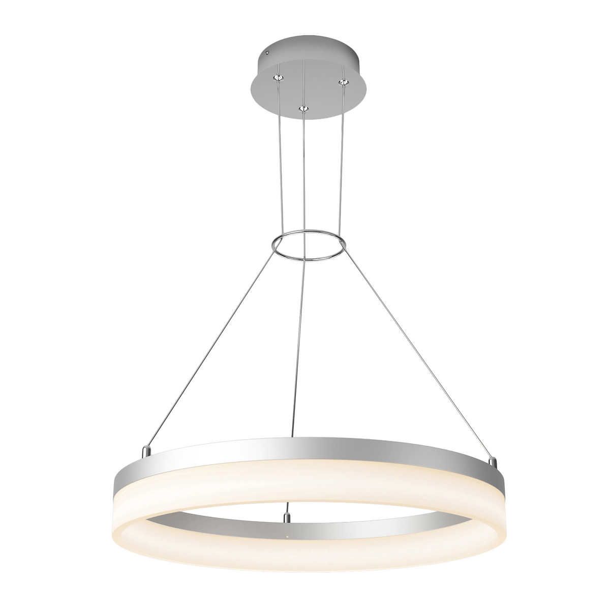 Artika Optical Ring LED Pendant Light Fixture  Colour: Silver