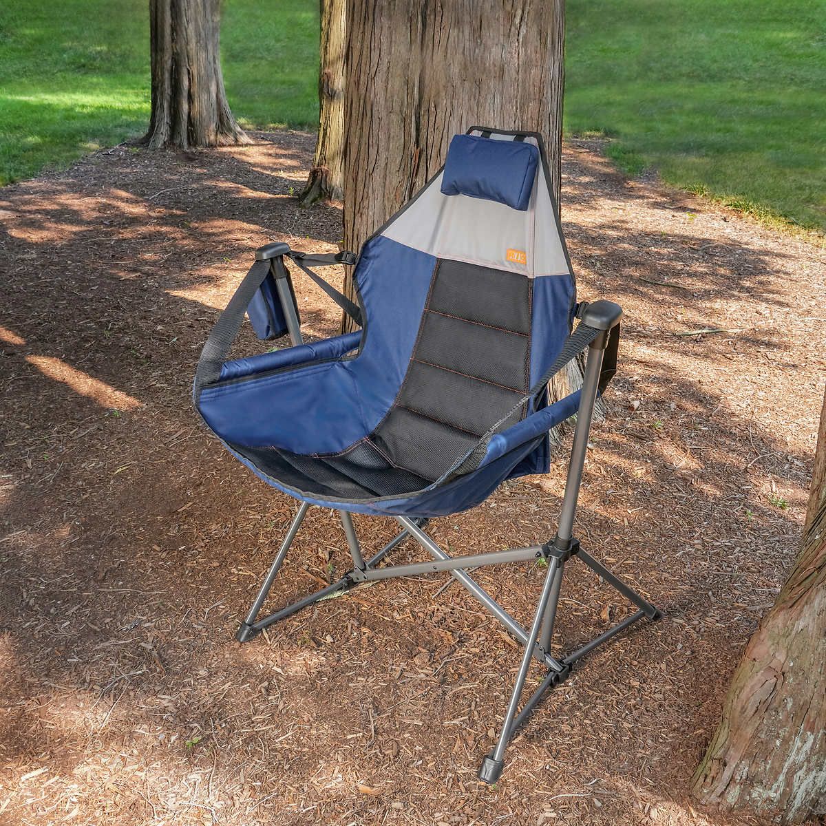 Rio Swinging Hammock Chair Color: Blue