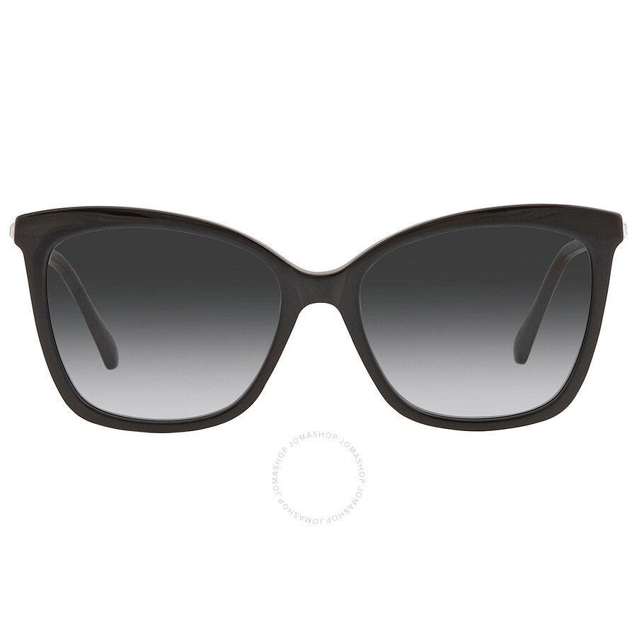 JIMMY CHOO  Dark Grey Gradient Butterfly Ladies Sunglasses  Black