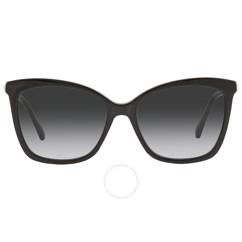 JIMMY CHOO  Dark Grey Gradient Butterfly Ladies Sunglasses  Black
