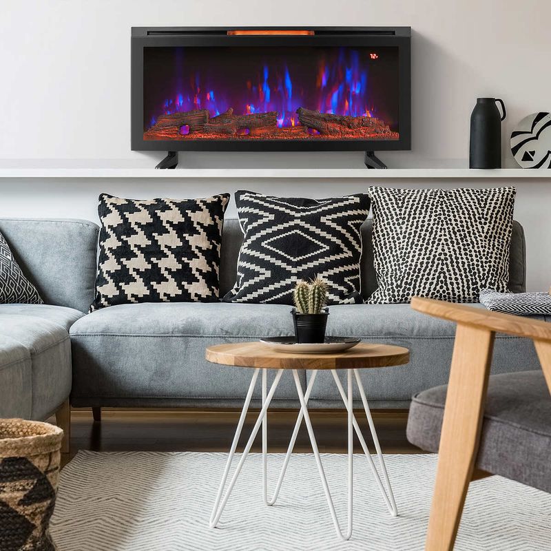 ClassicFlame 106.7 cm (42 in.) Wall Mounted Electric Fireplace