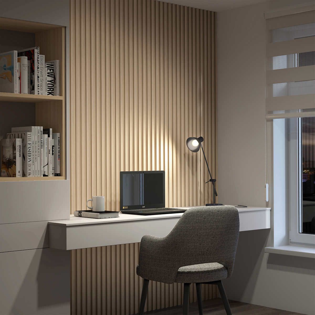Artika - Panolok Slatted Wall Panels Colour: Oak