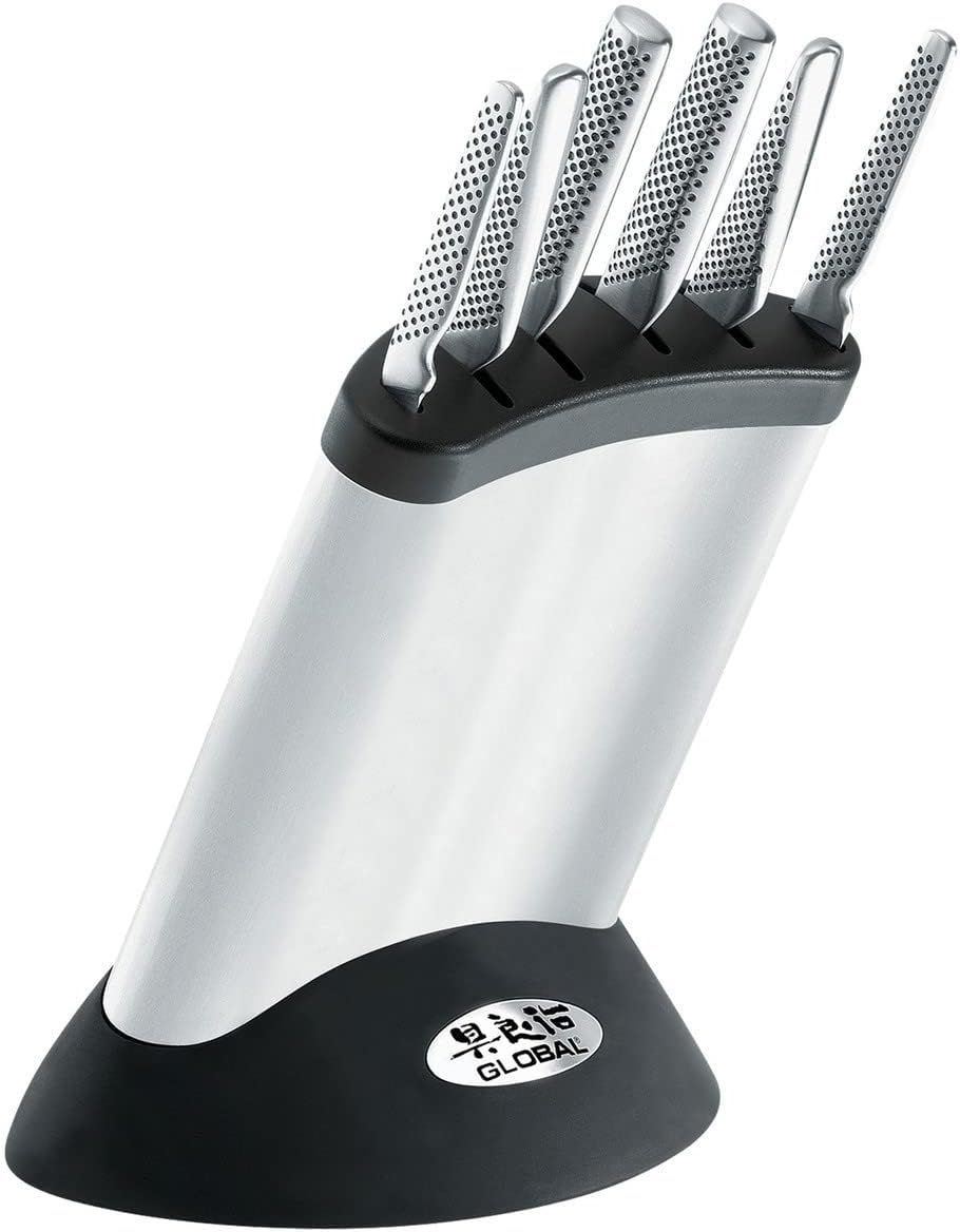 Global Synergy 7-piece Knife and Block set
