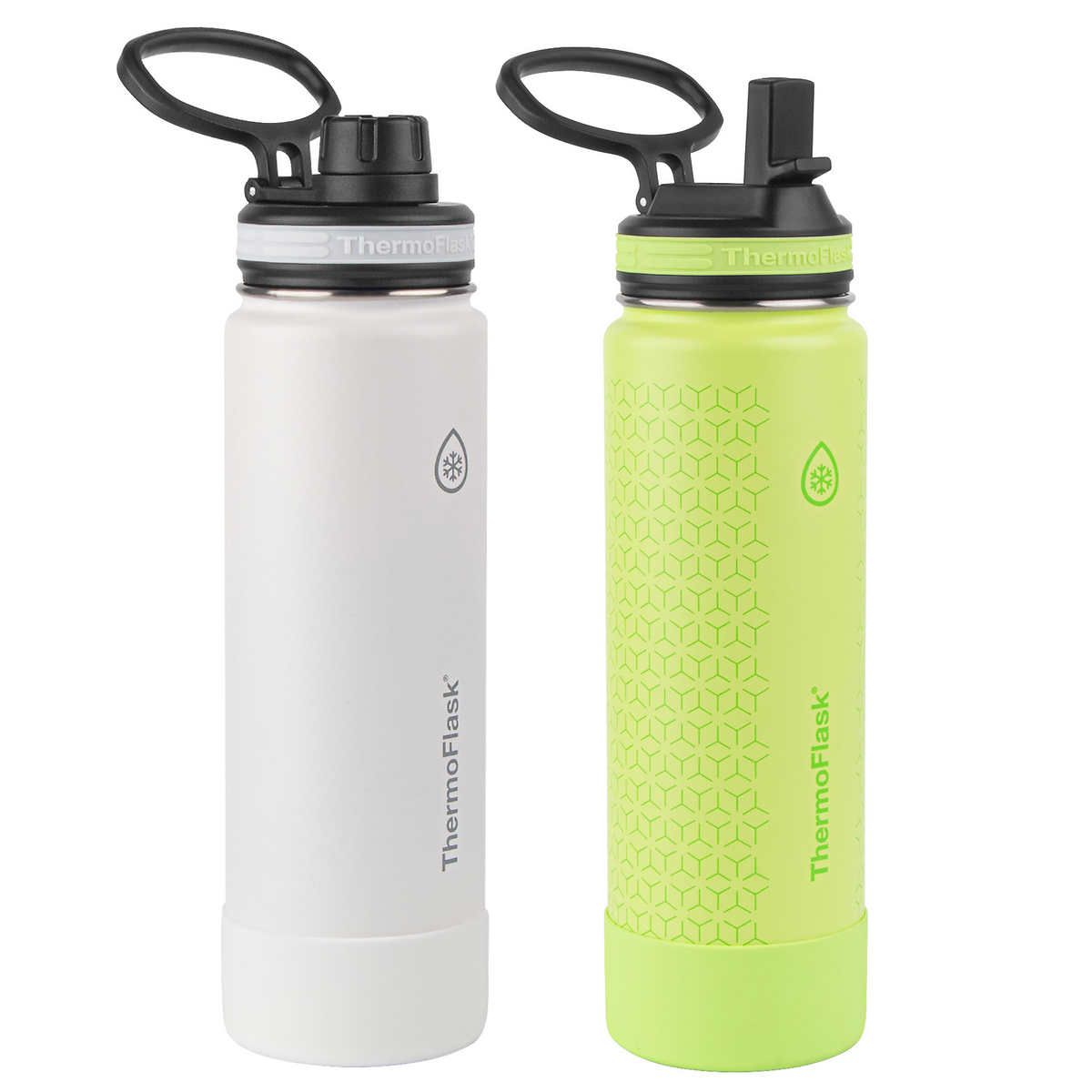 Thermoflask Stainless Steel Bottle 710 ml (24 oz.), 2-pack Colour: White