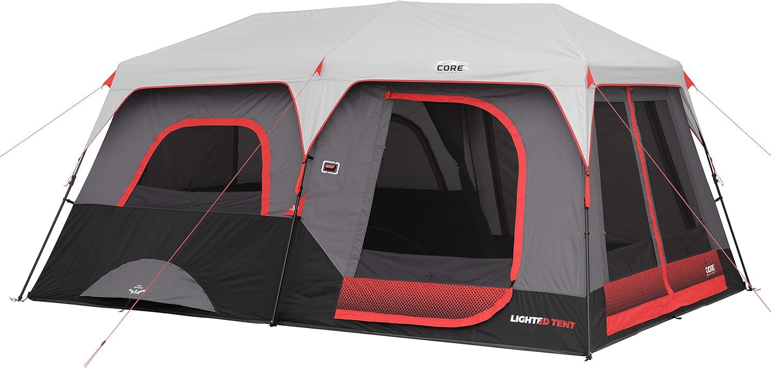 CORE 10-Person Lighted Instant Cabin Tent