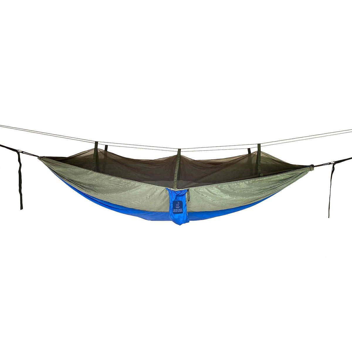 Hidden Wild Travel Hammock with Integrated Bug Net  Color Multi