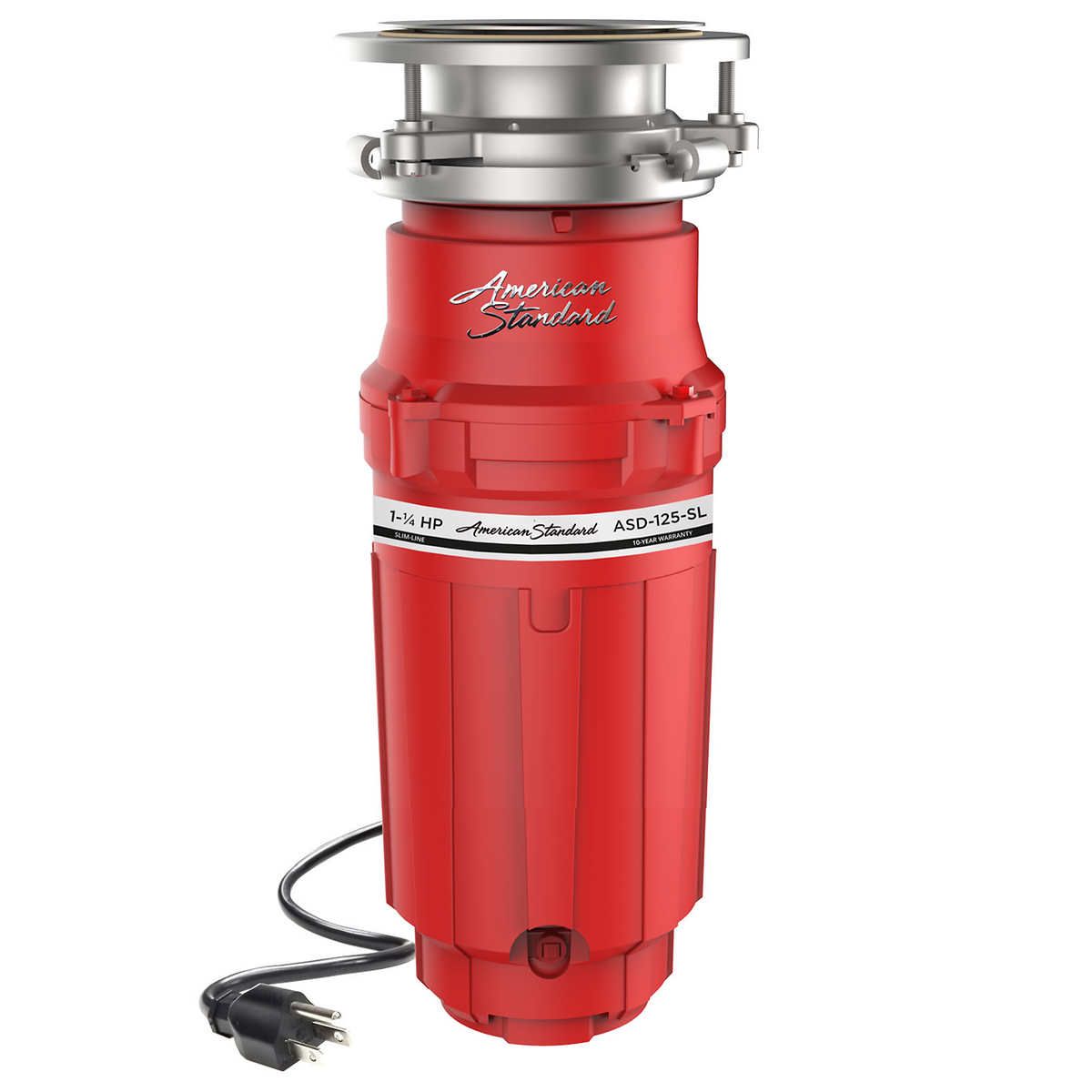 American Standard Slim Line 1.25HP Food Waste Disposer Color: Red
