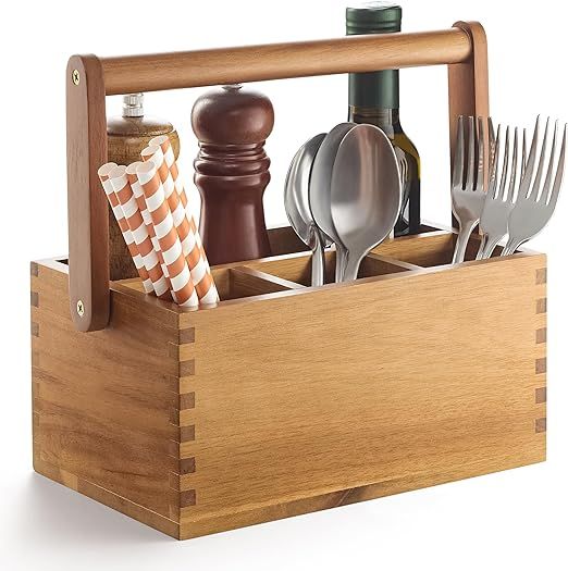 CORE HOME BUFFET CADDY ACACIA WOOD