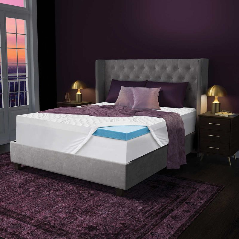 Novaform 3 in. Comfort Grande Plus Gel Memory Foam Mattress Topper  Bed Size: Twin