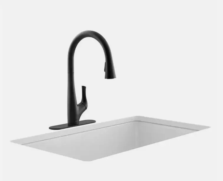 Kohler Bevin Pull-Down Kitchen Faucet - Matte Black