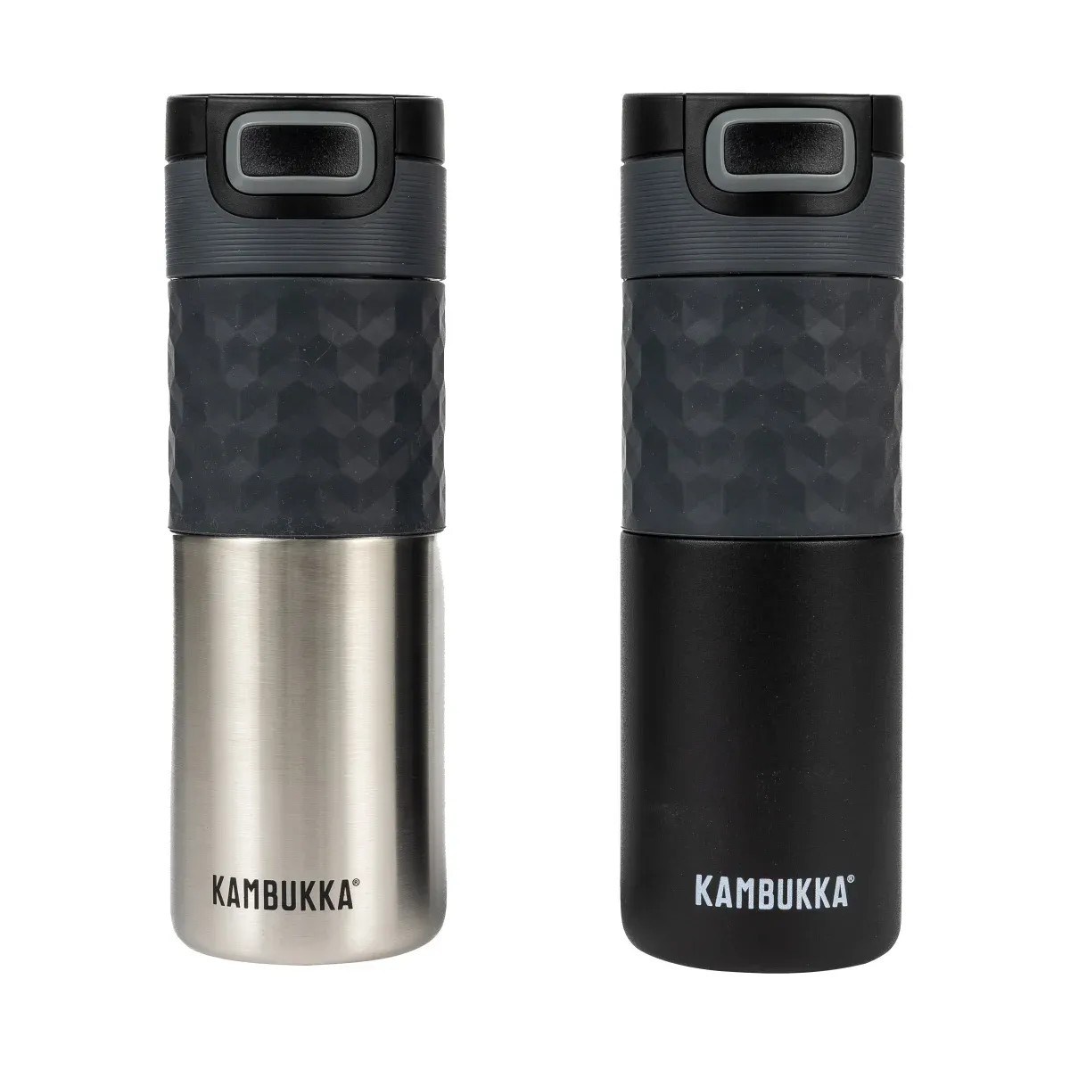 KAMBUKKA ETNA TRAVEL MUGS PACK OF 2 Colour: Black